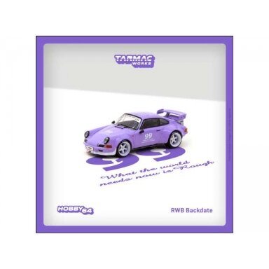 Tarmac Modeliukas 1/64 Porsche RWB Backdate, violetta Tarmac Modeliukas 1/64 Porsche RWB Backdate, violetta