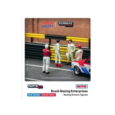 PRE-ORD3R Tarmac Modeliukas 1/64 Race Drivers Brock Racing Enterprises *Figures*, PRE-ORD3R Tarmac Modeliukas 1/64 Race Drivers Brock Racing Enterprises *Figures*,
