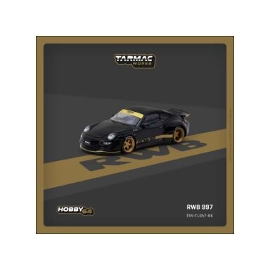 Tarmac Modeliukas 1/64 RWB 997, black (yra Sandėlyje)
