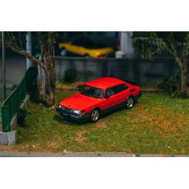 Tarmac Modeliukas 1/64 Saab 900 Turbo, red (yra Sandėlyje)