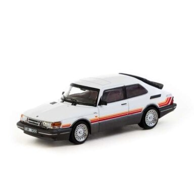 Tarmac Modeliukas 1/64 Saab 900 Turbo, white (yra Sandėlyje)