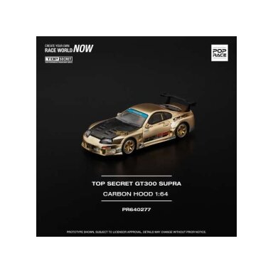 Pop Race Modeliukas 1/64 Top Secret GT300 Supra, carbon hood Pop Race Modeliukas 1/64 Top Secret GT300 Supra, carbon hood