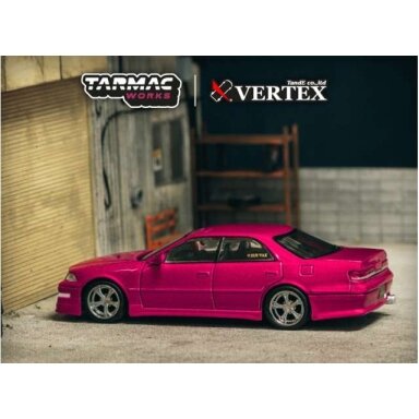 Tarmac Modeliukas 1/64 VERTEX Toyota Mark II JZX100 red metallic