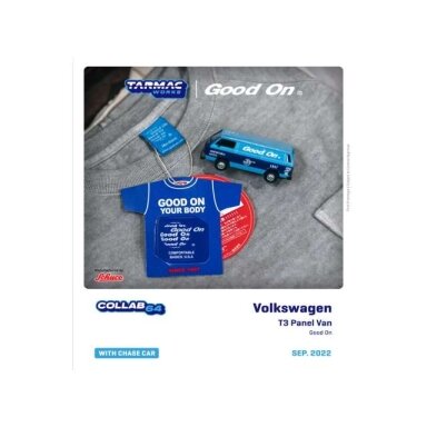 PRE-ORD3R Tarmac Modeliukas 1/64 Volkswagen T3 Panel Van *Good On*, blue/dark blue PRE-ORD3R Tarmac Modeliukas 1/64 Volkswagen T3 Panel Van *Good On*, blue/dark blue