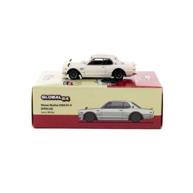Tarmac Modeliukas Nissan Skyline 2000 GT-R KPGC10, white (Nismo Festival Fuji Speedway Sim Race Team Limited Edition) Tarmac Modeliukas Nissan Skyline 2000 GT-R KPGC10, white (Nismo Festival Fuji Speedway Sim Race Team Limited Edition)