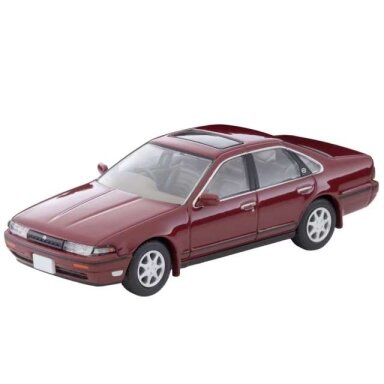 PRE-ORD3R Tomica Limited Vintage Modeliukas 1/64 1991 Nissan Cefiro Town Ride N, wine red