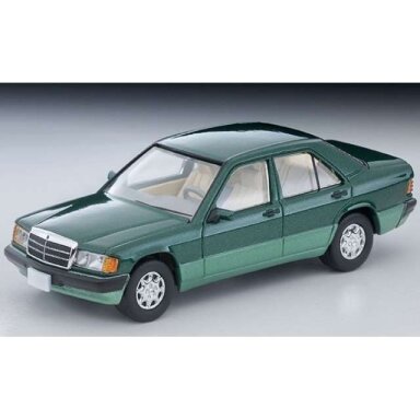 PRE-ORD3R Tomica Limited Vintage Modeliukas 1/64 1992 Mercedes-Benz 190E, green PRE-ORD3R Tomica Limited Vintage Modeliukas 1/64 1992 Mercedes-Benz 190E, green