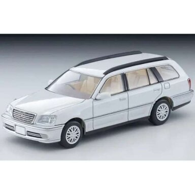 PRE-ORD3R Tomica Limited Vintage Modeliukas 1/64 2000 Toyota Crown Estate Royal Saloon, white/silver