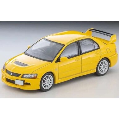 PRE-ORD3R Tomica Limited Vintage Modeliukas 1/64 2005 Mitsubishi Lancer Evolution IX GSR, yellow