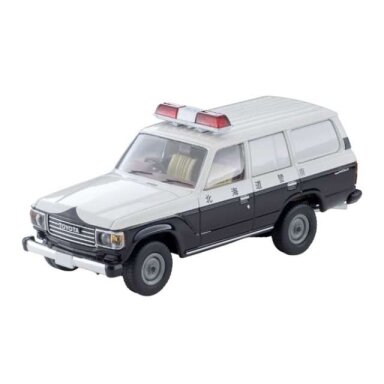 PRE-ORD3R Tomica Limited Vintage Modeliukas 1/64 Toyota Land Cruiser 60 Police Car *Hokkaido Police*, white/black