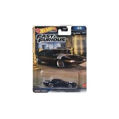 Hot Wheels Premium Fast And Furious 1971 Plymouth GTX, black 4/5