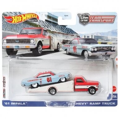 Hot Wheels Premium Team Transport ’61 Impala / ’72 Chevy Ramp Truck