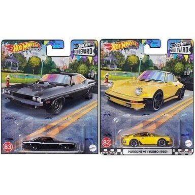 Hot Wheels Premium 82. Porsche 911 Turbo (930) + 83. ’70 Dodge HEMI Challenger Hot Wheels Premium 82. Porsche 911 Turbo (930) + 83. ’70 Dodge HEMI Challenger