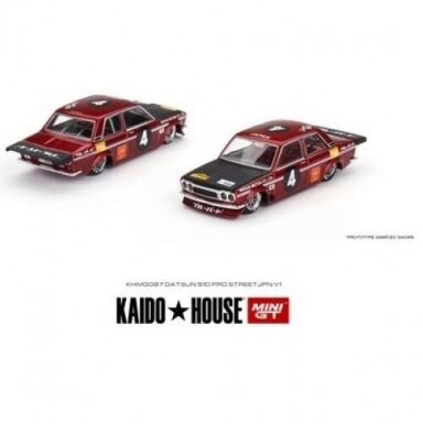 Mini GT Kaido House Datsun 510 Pro Street JPN V1, red Mini GT Kaido House Datsun 510 Pro Street JPN V1, red