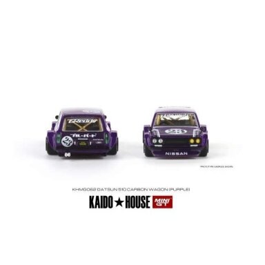 Mini GT Kaido House Datsun Kaido 510 Wagon Carbon Fiber V1, purple (UNPACKED) Mini GT Kaido House Datsun Kaido 510 Wagon Carbon Fiber V1, purple (UNPACKED)