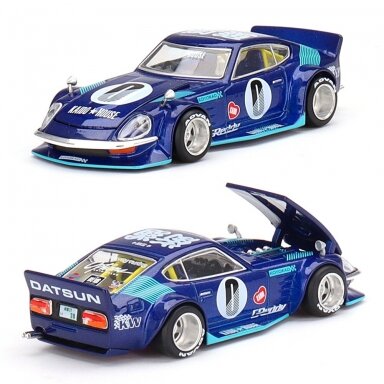 BROKUOTAS!!! Mini GT Kaido House Modeliukas Datsun Kaido Fairlady Z, blue (yra Sandėlyje) BROKUOTAS!!! Mini GT Kaido House Modeliukas Datsun Kaido Fairlady Z, blue (yra Sandėlyje)