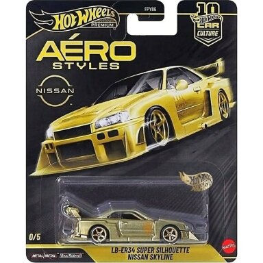 PRE-ORDER Hot Wheels Aerostyles 2026 Modeliukas CHASE Liberty Walk ER34 Super Silhouette Nissan Skyline Gold PRE-ORDER Hot Wheels Aerostyles 2026 Modeliukas CHASE Liberty Walk ER34 Super Silhouette Nissan Skyline Gold