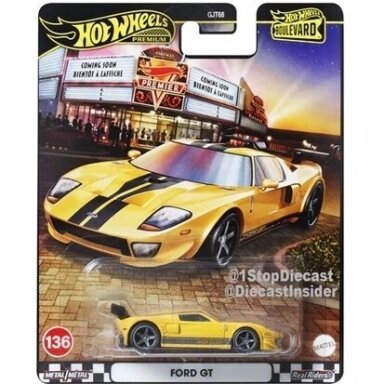 Hot Wheels Boulevard Premium Modeliukas Ford GT, yellow (yra Sandėlyje) Hot Wheels Boulevard Premium Modeliukas Ford GT, yellow (yra Sandėlyje)