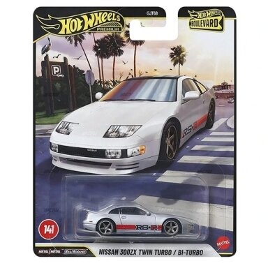 Hot Wheels Boulevard Premium Modeliukas Nissan 300ZX Twin Turbo, silver/red (yra Sandėlyje) Hot Wheels Boulevard Premium Modeliukas Nissan 300ZX Twin Turbo, silver/red (yra Sandėlyje)