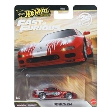 PRE-ORDER Hot Wheels Fast and Furious Modeliukas 1995 Mazda RX-7 Red
