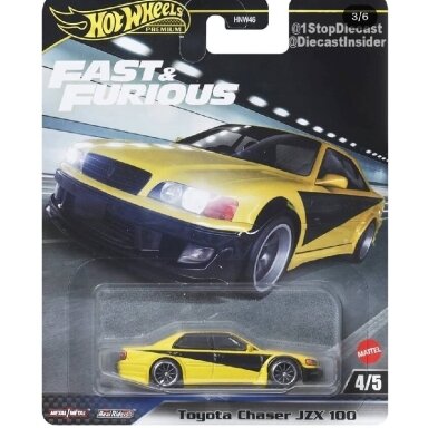Hot Wheels Fast and Furious Modeliukas 1998 Toyota Chaser JZX100 (yra Sandėlyje) Hot Wheels Fast and Furious Modeliukas 1998 Toyota Chaser JZX100 (yra Sandėlyje)