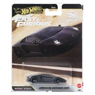 Hot Wheels Fast and Furious Modeliukas Lamborghini Aventador Coupe Black (yra Sandėlyje)