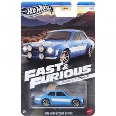 Hot Wheels Mainline Brian O`Conner Fast and Furious 2024 Ford Escort RS1600 Brian, blue/white