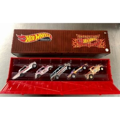 Hot Wheels Modeliukai konteineryje Dragstrip demons container set-Volkswagen Hot Wheels Modeliukai konteineryje Dragstrip demons container set-Volkswagen