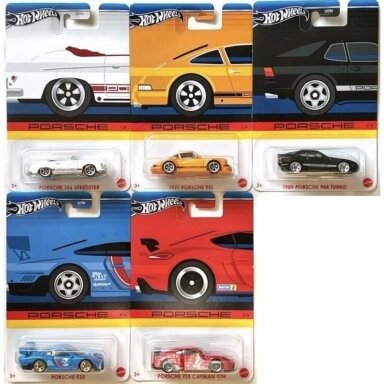 Hot Wheels Porsche Celebration Porsche Set (Porsche 356 Speedster, 911, 944 Turbo, 935, 718 Cayman GT4)