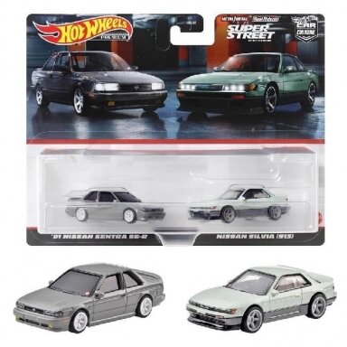 Hot Wheels Premium 2-pack Modeliukas ’91 Nissan Sentra SE-R / Nissan Silvia (S13)