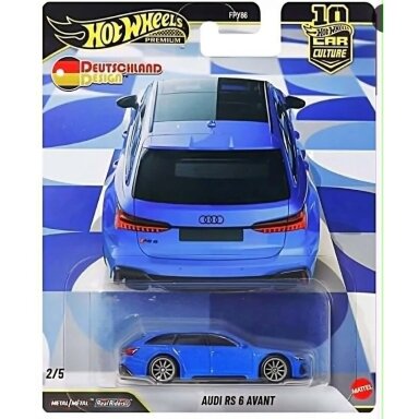 PRE-ORDER Hot Wheels Premium 2026 Deutschland Design Modeliukas 2020 Audi RS6 Avant Blue PRE-ORDER Hot Wheels Premium 2026 Deutschland Design Modeliukas 2020 Audi RS6 Avant Blue
