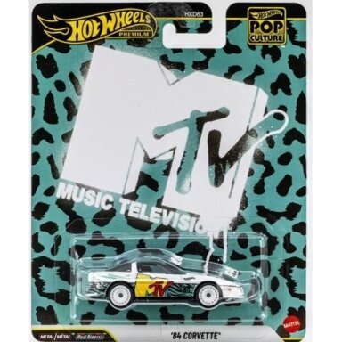 Hot Wheels Premium 2026 Pop Culture/Entertainment Series Modeliukas 1984 Corvette MTV Music (yra Sandėlyje) Hot Wheels Premium 2026 Pop Culture/Entertainment Series Modeliukas 1984 Corvette MTV Music (yra Sandėlyje)