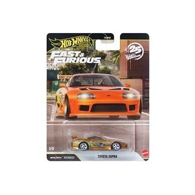 PRE-ORDER Hot Wheels Premium 25 Years of Fast & Furious 2026 Toyota Supra, Orange gold