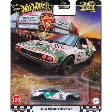 Hot Wheels Premium Boulevard 116-120 Modeliukas Alfa Romeo GTV6 3.0 (yra Sandėlyje)