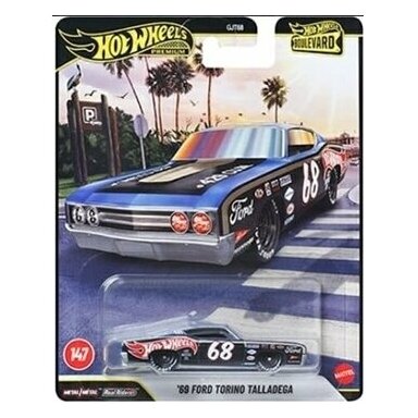 Hot Wheels Premium Boulevard series 146-150 Modeliukas 1969 Ford Torino Talladega Black (yra Sandėlyje)