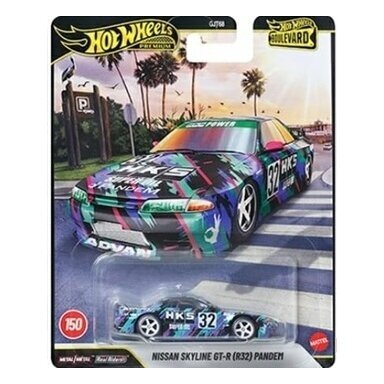 Hot Wheels Premium Boulevard series 146-150 Modeliukas Nissan Pandem R32 HKS Black Various (yra Sandėlyje)