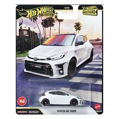 Hot Wheels Premium Boulevard series 146-150 Modeliukas Toyota GR Yaris White (yra Sandėlyje)