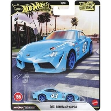 Hot Wheels Premium Boulevrad 151-155 2026 2021 Toyota GR Supra Blue Hot Wheels Premium Boulevrad 151-155 2026 2021 Toyota GR Supra Blue