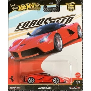 Hot Wheels Premium Car Culture Euro Speed Modeliukas Ferrari Laferrari Red (yra Sandėlyje) Hot Wheels Premium Car Culture Euro Speed Modeliukas Ferrari Laferrari Red (yra Sandėlyje)