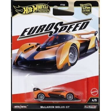 Hot Wheels Premium Car Culture Euro Speed Modeliukas McLaren Solus GT Orange (yra Sandėlyje) Hot Wheels Premium Car Culture Euro Speed Modeliukas McLaren Solus GT Orange (yra Sandėlyje)