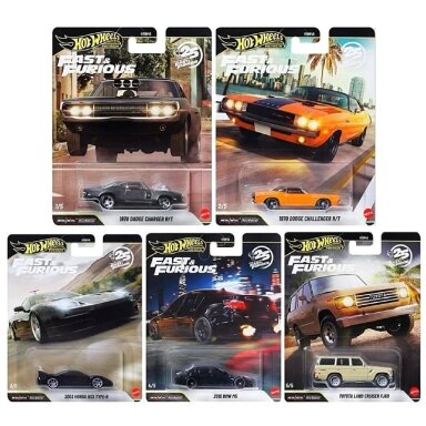 Hot Wheels Premium Fast & Furious 2026 Diecast Models Set (1970 Challenger,BMW M5 E60,Dodge Charger R/T,Honda NSX Type R,Toyota Land Cruiser) Hot Wheels Premium Fast & Furious 2026 Diecast Models Set (1970 Challenger,BMW M5 E60,Dodge Charger R/T,Honda NSX Type R,Toyota Land Cruiser)