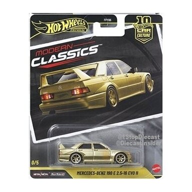 PRE-ORDER Hot Wheels Premium Modern Classics 2026 Chase Mercedes Benz 190 E 2,5-16 EVO II Gold PRE-ORDER Hot Wheels Premium Modern Classics 2026 Chase Mercedes Benz 190 E 2,5-16 EVO II Gold