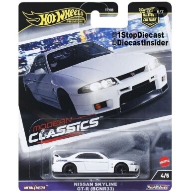 Hot Wheels Premium Modern Classics Nissan Skyline R33 Hot Wheels Premium Modern Classics Nissan Skyline R33
