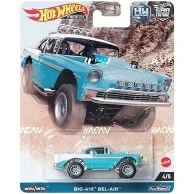 Hot Wheels Premium Off Road Modeliukas Big Air Bel Air, blue/white 4/5 (yra Sandėlyje)
