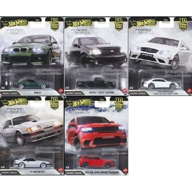 Hot Wheels Premium Power Trip 2026 (Ford F150 SVT,Jeep Grand Cherokee,Mercedes Benz CLK63 Black Series,BMW M3 E46,Mustang SVO) Hot Wheels Premium Power Trip 2026 (Ford F150 SVT,Jeep Grand Cherokee,Mercedes Benz CLK63 Black Series,BMW M3 E46,Mustang SVO)