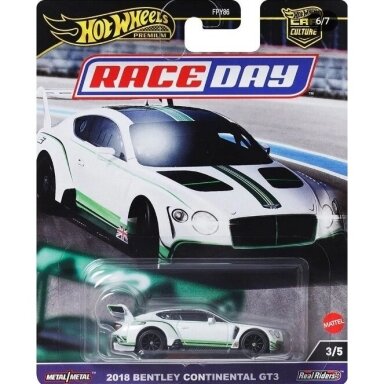Hot Wheels Premium Race Day Car Culture 2018 Bentley Continental GT3 Hot Wheels Premium Race Day Car Culture 2018 Bentley Continental GT3