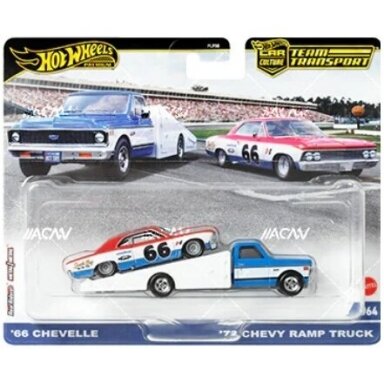 Hot Wheels Premium Team Transport 1966 Chevrolet Chevelle & Chevrolet Ramp Truck