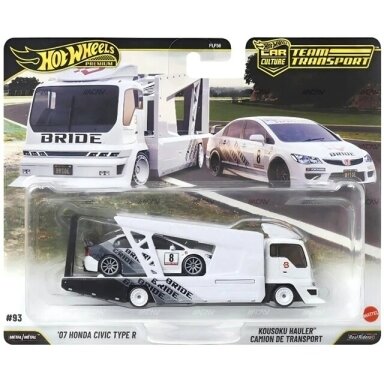 Hot Wheels Premium Team Transport Honda Civic Type-R FD2 + Kousoku hauler