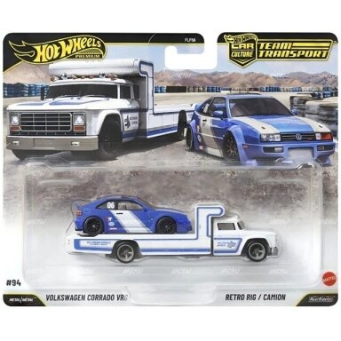 Hot Wheels Premium Team Transport Volkswagen Corrado VR6 + Retro Rig