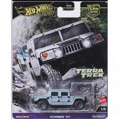 Hot Wheels Premium Terra Track Hummer H1, blue/white Hot Wheels Premium Terra Track Hummer H1, blue/white